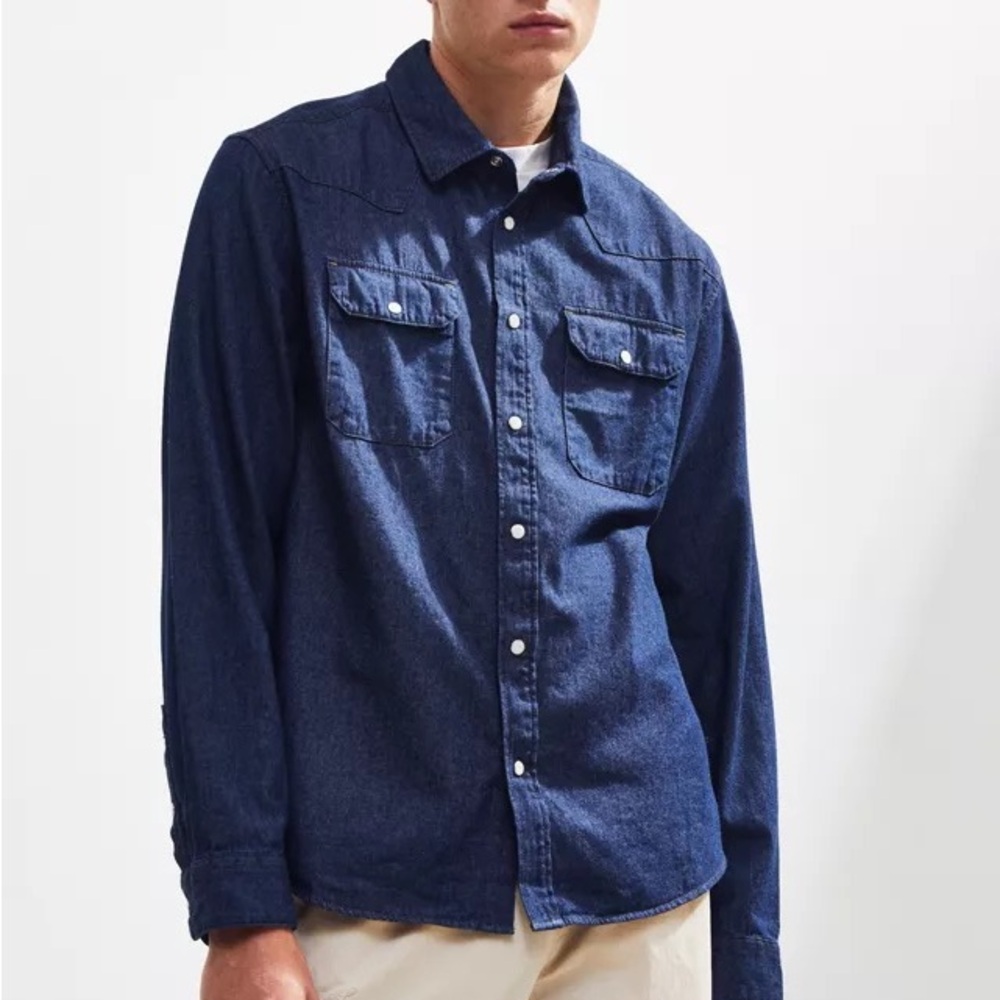 BDG Denim Utlity Western Shirt men medium  Urban Outfitters